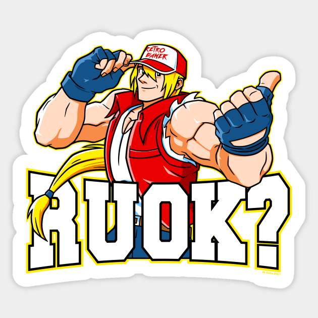 R U OK? Sticker by wloem